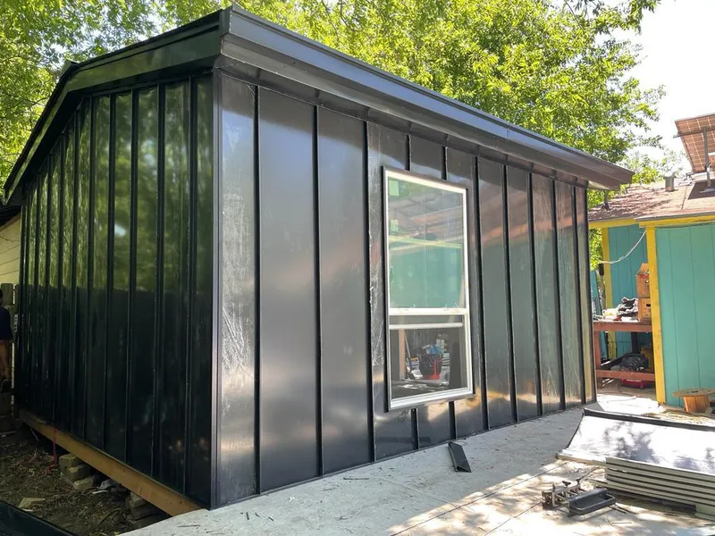 Black standing seam metal wall panels for Metal Roof Installation in Miamisburg