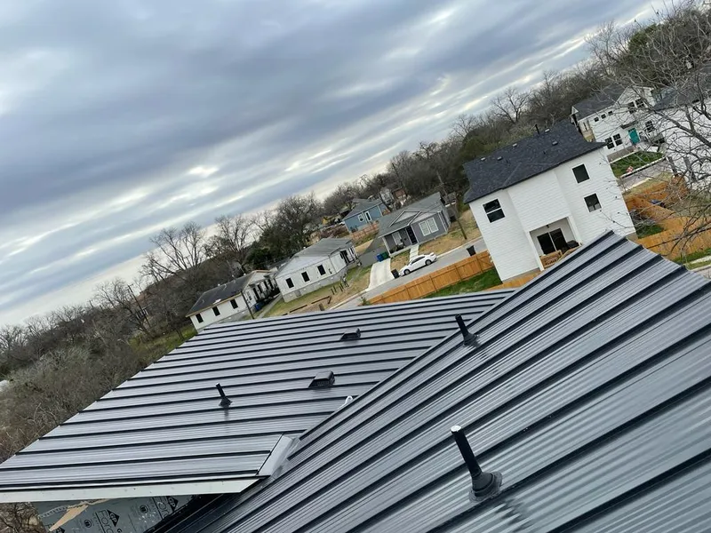 Standing seam metal roof panels with vents for Skylight Repair in Miamisburg